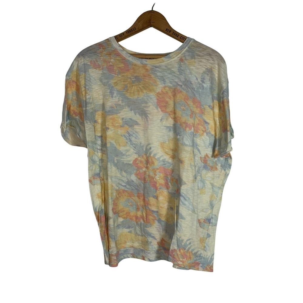 Free People Multicolor Floral T Shirt Size Small